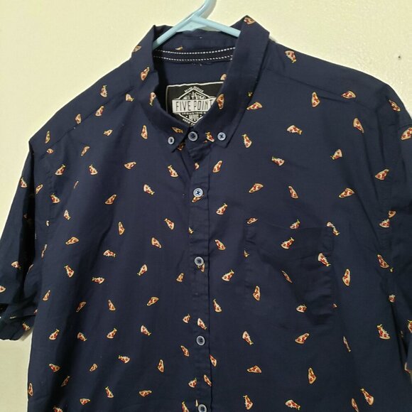 Five Point Pizza Button Up - Picture 2 of 8